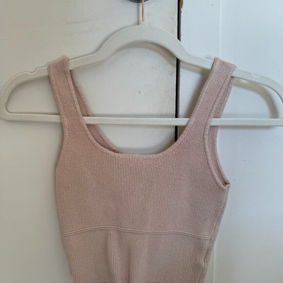 Princess Polly Tops - Cream Knit Tank Top